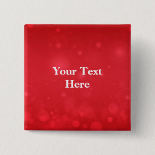 Red Bokeh Design TEMPLATE 2 Inch Square Button