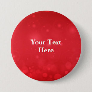 Red Bokeh Design TEMPLATE, 3 Inch Round Button