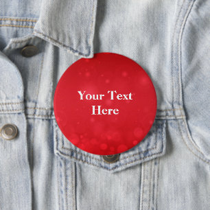 Red Bokeh Design, Template 4 Inch Round Button