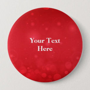 Red Bokeh Design TEMPLATE 4 Inch Round Button