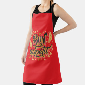 Red "Bon Appetite" Apron