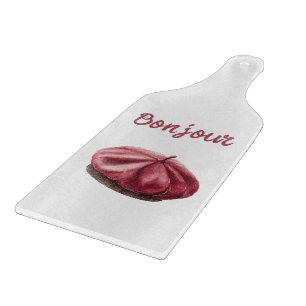 Red Bonjour Beret Cutting Board