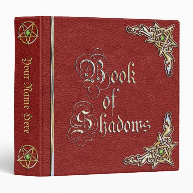 Red Book of Shadows Binder (Front/Spine)