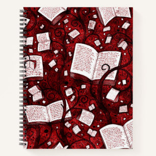 Red Books Background