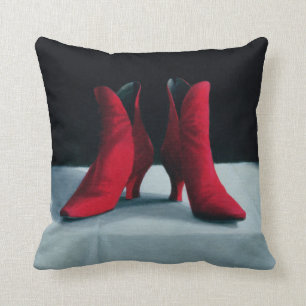 Red Boots 1995 Throw Pillow