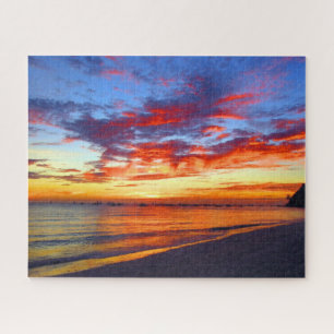 red boracay sunset jigsaw puzzle