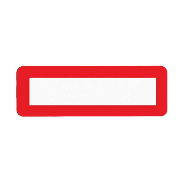 Red border blank (Front)