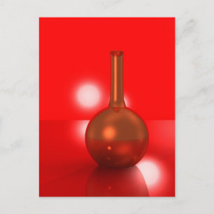red bottle postcard