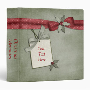 Red Bow Christmas Binder