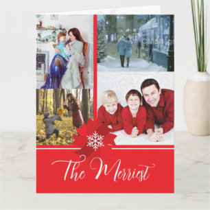 Red Bow Holiday Christmas Card
