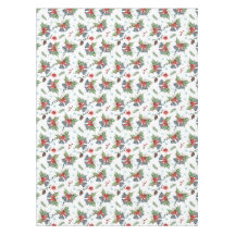 Red Bow Holly Christmas Bells Pattern