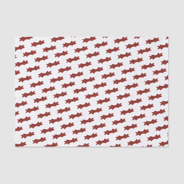 Red Bow Pattern Tissue Paper (Front)