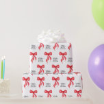 Red Bow Personalized Bridal Shower Wrapping Paper<br><div class="desc">Red Bow Personalized Bridal Shower Wrapping Paper.   Perfect for the trendy "She's tying the knot" party themes.   Personalize with the bride-to-be's name and event.  © Kimbellished,  LLC</div>