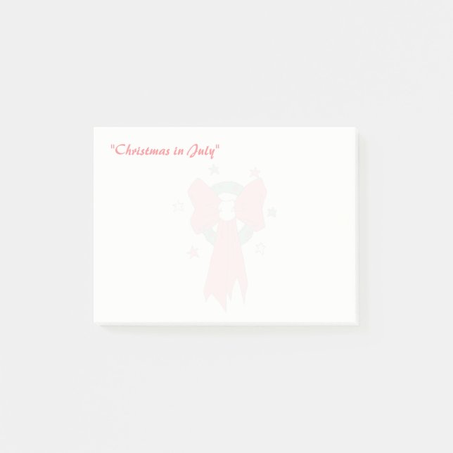 Red Bow - Post-It Notes (Front)