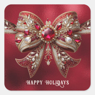 Red Bow Sticker
