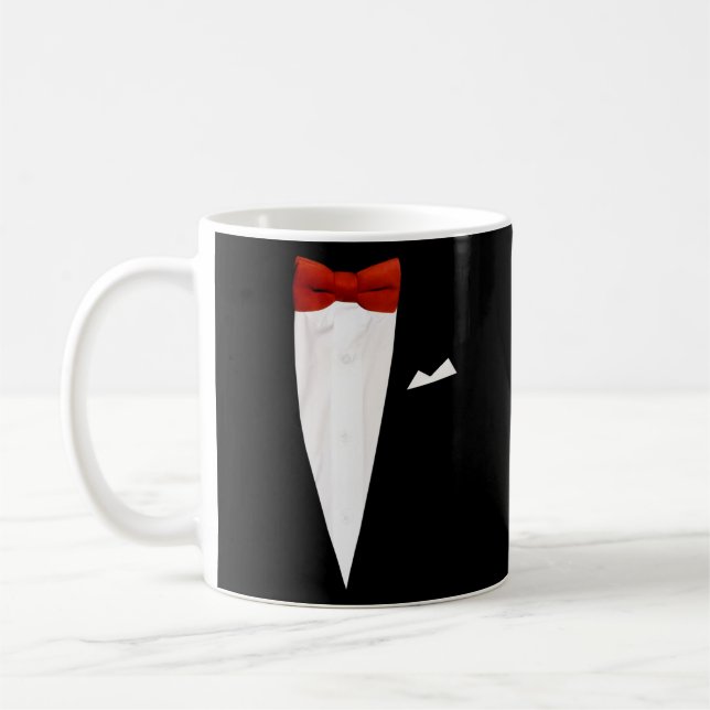 Red Bow Tie Coffee Mug (Left)
