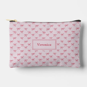 Red Bow Valentine's Day Gift Accessory Pouch
