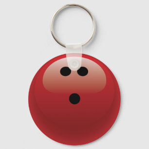 RED BOWLING BALL KEYCHAIN