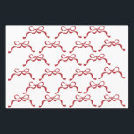 Red Bows Christmas Wrapping Paper Sheet<br><div class="desc">***this design is part of a matching collection*** _______________________ this design template is fully editable / customizable by you the customer - click personalize further button if you wish to move, add, delete, or make significant changes to the design _______________________ *if you have any DESIGN questions or need more designs...</div>