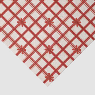 Red Bows Holiday Pattern Tissue Paper