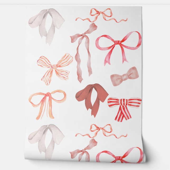 Red Bows Wallpaper (Unrolling)