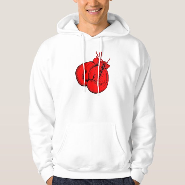 Red Boxing Gloves Hoodie (Front)