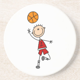 Red Boy Basketball Player t-shirts and Gifts Coaster