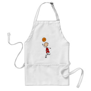Red Boys Basketball T-shirts and Gifts Standard Apron