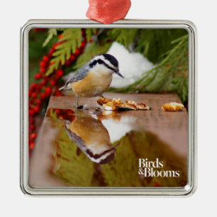 Red-breasted Nuthatch Metal Ornament