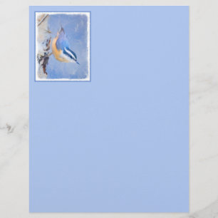 Red-Breasted Nuthatch Painting Original Bird Art