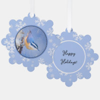 Red-Breasted Nuthatch Painting Original Bird Art