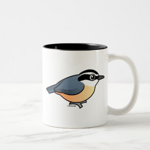Red-breasted Nuthatch Two-Tone Coffee Mug