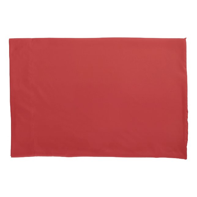 Red Breathable & Cooling Sheets - Hotel Luxury Pillowcase (Front)