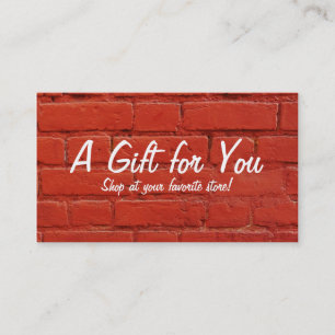 Red Brick Gift Card