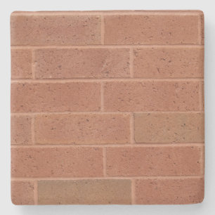 Red Brick Texture Square coaster