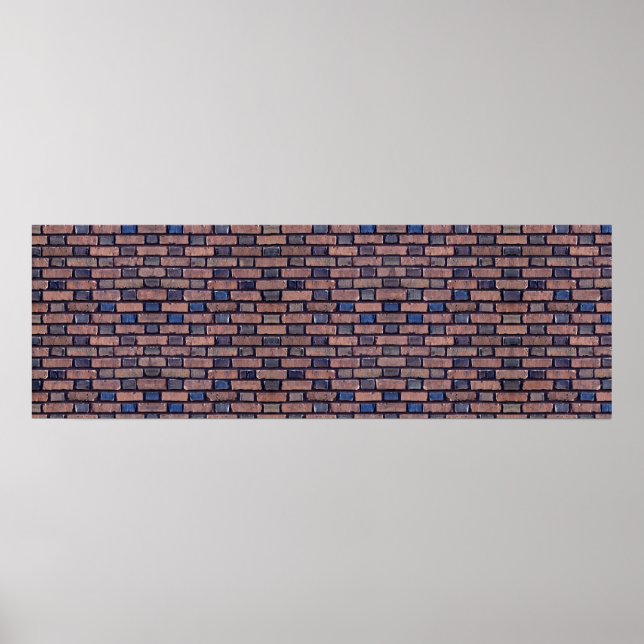 Red Brick Wall Background Canvas or Poster (Front)