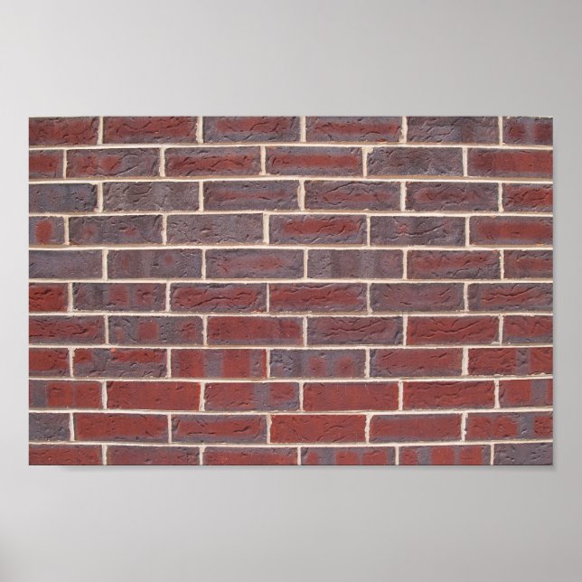 Red Brick Wall Canvas Print or Poster (Front)