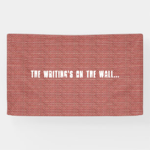 Red Brick Wall Customizable Banner
