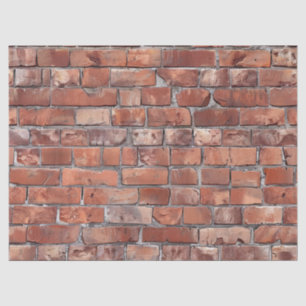 Red Brick Wall Decoupage Tissue Paper