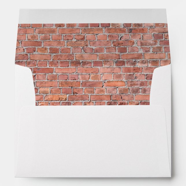 Red Brick Wall Design Envelopes (Back (Bottom))