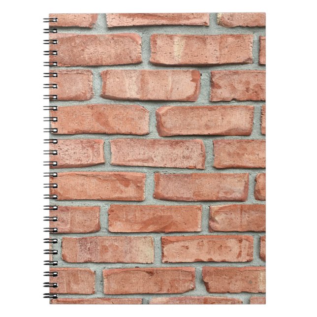 Red brick wall in the morning notebook (Front)