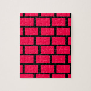 RED BRICK WALL JIGSAW PUZZLE
