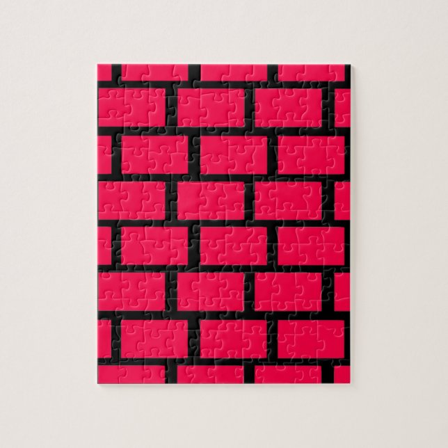 RED BRICK WALL JIGSAW PUZZLE (Vertical)