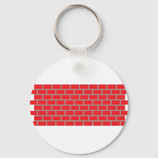 red brick wall keychain