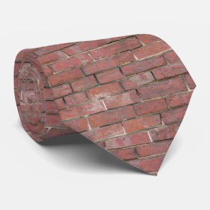 Red Brick Wall Pattern Tie
