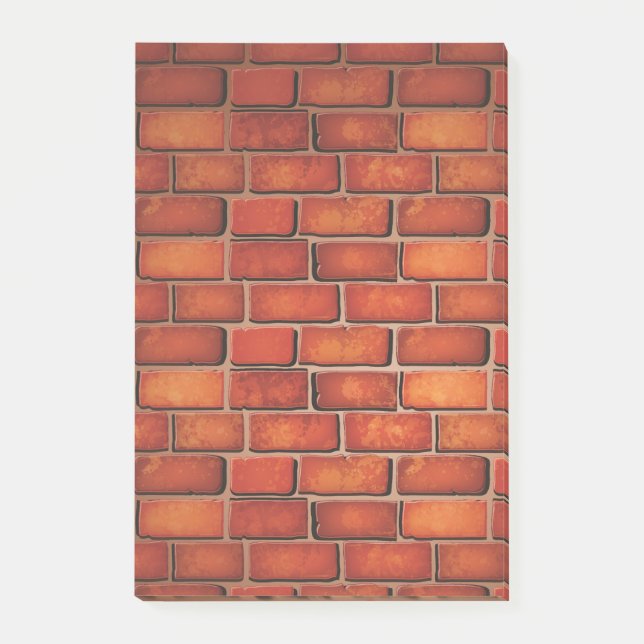 Red brick wall post-it notes (Front)