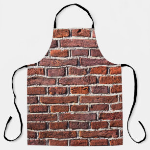 Red brick wall stone bricks masonry apron