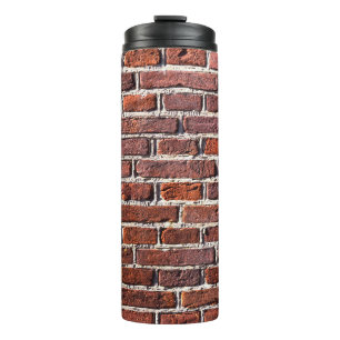 Red brick wall stone bricks masonry thermal tumbler