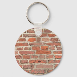 Red Brick Wall Structure Keychain