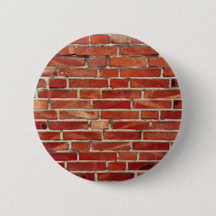 Red Brick Wall Texture 2 Inch Round Button